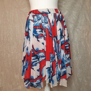 Pleated Midi Skirt
